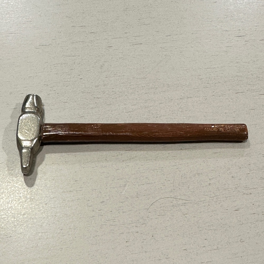 GM General Motors Miniature Hammer Collectible 4in Brown GM Logo